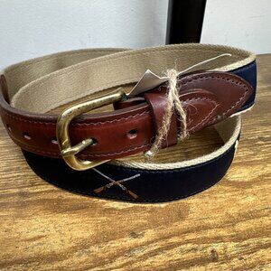 Over Under Essentials Ribbon Belt Leather Size 40 New Made In USA Hunting Rifle
